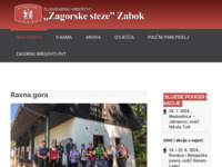 Frontpage screenshot for site: PD Zagorske steze Zabok (http://www.pd-zagorske-steze.hr)