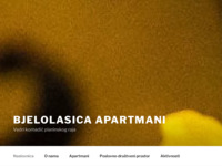 Frontpage screenshot for site: (http://www.bjelolasica-apartmani.com.hr)