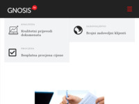 Slika naslovnice sjedišta: Gnosis prevoditeljske usluge (http://www.gnosis.hr)