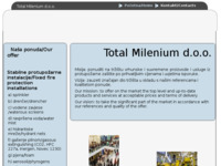 Frontpage screenshot for site: Total Milenium d.o.o. (http://www.TotalMilenium.hr)
