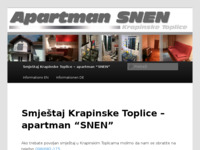 Frontpage screenshot for site: Apartmani Snen – Krapinske Toplice (http://krapinske-toplice-apartman-snen.com)