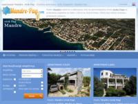 Frontpage screenshot for site: Apartmani Mandre, otok Pag (http://www.mandre-pag.com/)