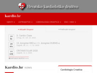 Frontpage screenshot for site: (http://www.kardio.hr)