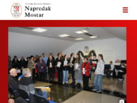 Frontpage screenshot for site: (http://www.hkd-napredak-mostar.ba)