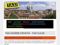 Frontpage screenshot for site: Taxi Zagreb - Taxi Šulek (http://www.taxi-sulek.hr)