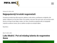 Frontpage screenshot for site: (http://www.prva-hnl.hr)