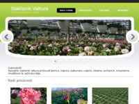 Frontpage screenshot for site: Staklenik Valtura - Prodaja i proizvodnja cvijeća (http://www.staklenik-valtura.hr/)