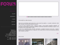 Frontpage screenshot for site: Forum - Gradevinstvo i marketing, projektiranje, planiranje, programiranje, dizajn (http://www.forum-zg.hr)