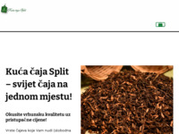 Frontpage screenshot for site: Kuća čaja Split (http://www.kucacaja-split.hr/)