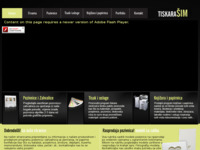 Frontpage screenshot for site: (http://www.sim-tiskara.hr)