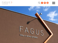 Frontpage screenshot for site: (http://www.fagus.hr)