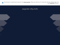 Frontpage screenshot for site: (http://www.zagreb-city.info/)