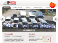 Frontpage screenshot for site: (http://www.ipmedia.hr)