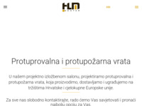 Frontpage screenshot for site: Protuprovalna vrata (http://hlmcentar.hr)