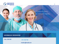 Frontpage screenshot for site: (http://www.medico.hr)