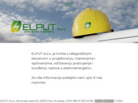 Frontpage screenshot for site: (http://www.elput.hr)
