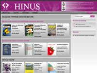 Frontpage screenshot for site: Hinus - knjige za pripremu držvne mature (http://www.hinus.hr)