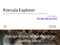 Frontpage screenshot for site: Book accommodation and explore Korcula, Croatia's most beautiful Island – Korcula Explorer (http://www.korculaexplorer.com)