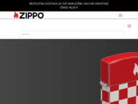 Frontpage screenshot for site: (http://www.zippo.hr)
