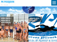 Frontpage screenshot for site: Plivački klub Posejdon (http://www.pk-posejdon.hr)