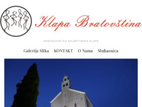 Frontpage screenshot for site: Klapa Bratovština (http://www.klapa.bratovstina.com)
