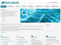 Frontpage screenshot for site: AdriaSoft - informatika u medicini (http://www.adriasoft.hr)