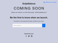 Frontpage screenshot for site: (http://www.svijetsatova.hr/)