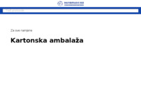 Frontpage screenshot for site: (http://www.ambalaza-kartonska.com)