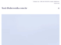 Frontpage screenshot for site: (http://www.taxi-dubrovnik.com.hr)