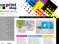 Frontpage screenshot for site: (http://www.print-shop.hr)