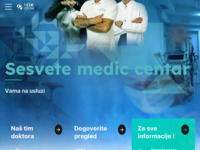 Frontpage screenshot for site: (http://sesvete-medic-centar.hr/)