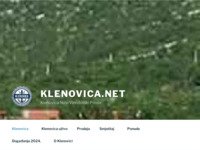 Frontpage screenshot for site: (http://www.klenovica.net)