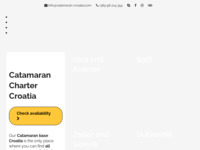 Frontpage screenshot for site: Katamaran Hrvatska - Tvrtka za iznajmljivanje i posredovanje (http://catamaran-croatia.com)
