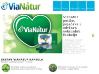 Frontpage screenshot for site: (http://www.vianatur.hr)