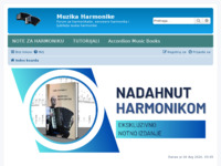 Frontpage screenshot for site: (http://www.muzikaharmonike.com)