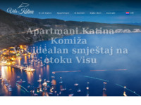 Frontpage screenshot for site: Apartmani Katina Komiža - privatni smještaj Komiža (http://apartmanikomiza.com/)