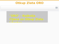 Frontpage screenshot for site: Otkup Zlata u Varaždinu (http://otkupzlatavarazdin.com)