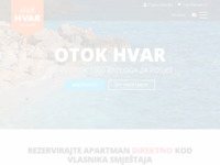 Frontpage screenshot for site: (http://www.otok-hvar.hr)