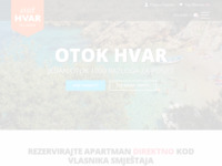 Frontpage screenshot for site: (http://www.otok-hvar.hr)