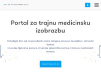 Frontpage screenshot for site: E-medicina - portal za edukaciju liječnika (http://www.e-medicina.hr)