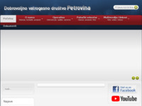 Frontpage screenshot for site: Dobrovoljno vatrogasni društvo Petrovina (http://www.dvd-petrovina.hr)