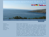 Frontpage screenshot for site: (http://www.apartmani-ljubica.hr)