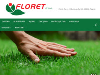 Frontpage screenshot for site: (http://floret.hr)