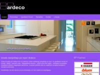 Frontpage screenshot for site: (http://www.ardeco.com.hr)