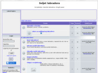 Frontpage screenshot for site: Svijet labradora (http://svijet-labradora.123.st/)