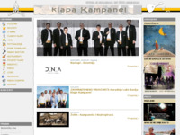 Frontpage screenshot for site: Klapa Kampanel (http://www.kampanel.com)