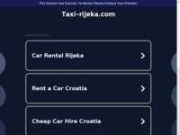 Frontpage screenshot for site: (http://www.taxi-rijeka.com)