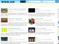 Frontpage screenshot for site: WoW Igre - Besplatne online igre i igrice za zabavu i razonodu (http://igre.wow.hr)