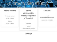 Frontpage screenshot for site: (http://www.digitalvideostudio.hr)