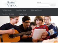 Frontpage screenshot for site: (http://www.bahai.hr/)